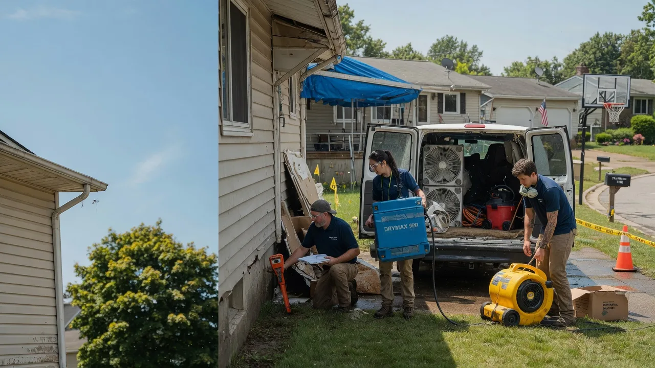 Ceiling Leak Cleanup in Olean, NY near me